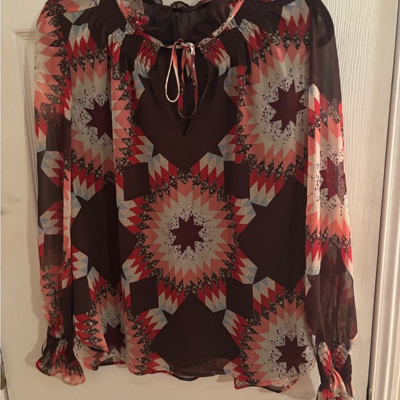 Amazon Multicolor Geometric Blouse - Picture 2 of 2